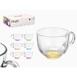 Tazón Desayuno Cristal Jumbo Base Color 470ml Vivalto 13.5x8.7x11 cm (48 Unidades) Precio: 64.49999985. SKU: B1835S5MXK