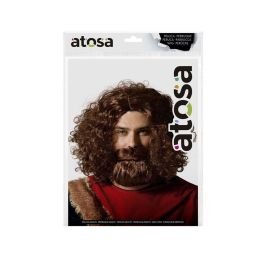 Peluca Castaño Rizado