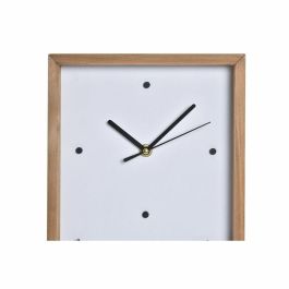 Reloj Pared Urban DKD Home Decor Blanco Marron 4 x 30 x 20 cm