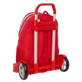 Mochila Escolar con Ruedas Sevilla Fútbol Club Rojo 32 x 44 x 16 cm