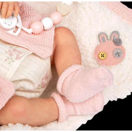 Muñeca reborn arias 40 cm marta rosa c/manta Muñeca reborn arias 40 cm marta rosa c/manta