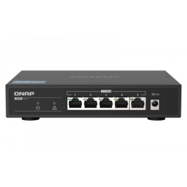 QNAP QSW-1105-5T switch No administrado Gigabit Ethernet (10/100/1000) Negro Precio: 104.49999956. SKU: S7757915