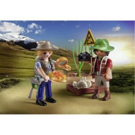 Playmobil 71805 Excavación Paleontológica Promo Packs para Descubrir Fósiles y Dinosaurios +4 Años