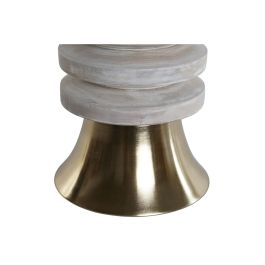 Mesita Auxiliar Moderno DKD Home Decor Dorado Blanco Rozado 41 x 53 x 41 cm Mesita Auxiliar Moderno DKD Home Decor Dorado Blanco Rozado 41 x 53 x 41 cm