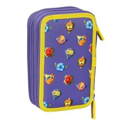 Plumier Triple SuperThings Guardians of Kazoom Morado Amarillo (36 Piezas) Plumier Triple SuperThings Guardians of Kazoom Morado Amarillo (36 Piezas)