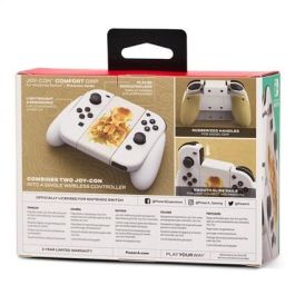 Mando Gaming Powera NSAC0059-01 Nintendo Switch Blanco/Dorado