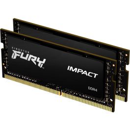 Kingston SO3200 FURY Impact Kit 64GB (2x32GB) DDR4 3200MT/s CL20 SODIMM para Portátil Precio: 277.69000028. SKU: B17XC8QKPR