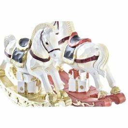 Figura Navidad Tradicional DKD Home Decor Rojo Dorado 4 x 11 x 14 cm (2 Unidades) Figura Navidad Tradicional DKD Home Decor Rojo Dorado 4 x 11 x 14 cm (2 Unidades)