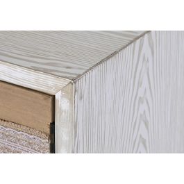 Aparador DKD Home Decor Abeto Algodón Blanco (120 x 35 x 80 cm)