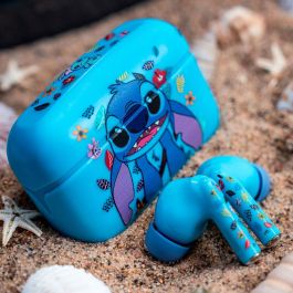 Disney Auriculares Inalámbricos Stitch Bluetooth 5.3 con Cancelación de Ruido y Emparejamiento Fácil, Caja de Carga 400mAh