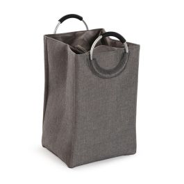 Cesto para la Ropa Sucia Versa Gris Aluminio Polipropileno EVA 36 X 55 X 30 CM