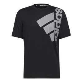 Camiseta de Manga Corta Hombre Adidas Big Badge Negro 43-45