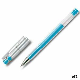 Caja de Bolígrafos de Tinta de Gel Pilot G-TEC-C4 NG4AC/ 12 unidades/ Turquesas