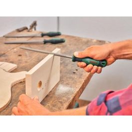 Bosch BOS4053423255515 Juego de 5 Limas: Redondas, Semirredondas, Planas, Triangulares, Cuadradas de Acero de Carburo Duro, Softgrip