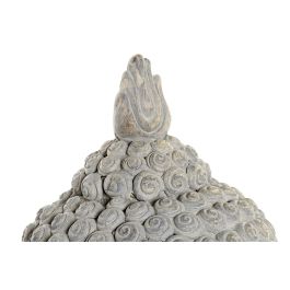 Figura Oriental DKD Home Decor Gris 18 x 35 x 18 cm (4 Unidades) Figura Oriental DKD Home Decor Gris 18 x 35 x 18 cm (4 Unidades)