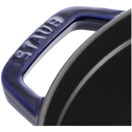 Staub La Cocotte Redonda 26cm de Hierro Fundido Azul Oscuro