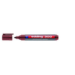 Marcador Permanente Edding 300 Conico Marron 10 unidades Precio: 12.50000059. SKU: B12EZQWET9
