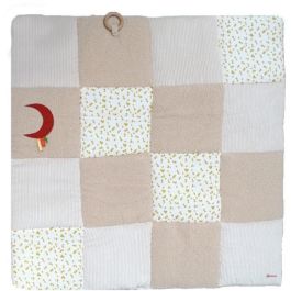 Alfombra de juego - DOMIVA - Luna de Miel - Patchwork - Aro de madera y luna decorativa Alfombra de juego - DOMIVA - Luna de Miel - Patchwork - Aro de madera y luna decorativa