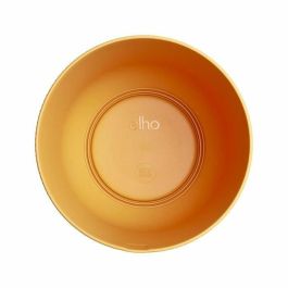 Elho ELH2943203511900 Maceta Jazz Redonda Amarilla, L 35 x An 34,5 x Al 32 cm, para Interior, 100% Reciclada