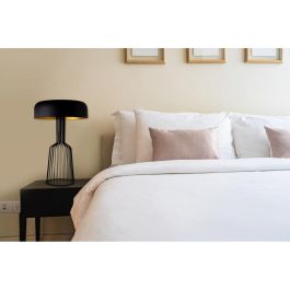 Lámpara de Mesa estilo moderno Fellini Negro/Oro 2 x E27 Sin Bombilla OPV-527ABY2179