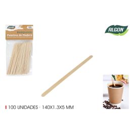 Set de 100 paletinas de madera Algon 140x1.3x5 mm (24 Unidades) Precio: 12.50000059. SKU: B1BD7NWQCX