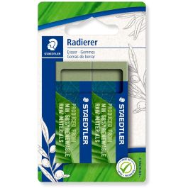 STAEDTLER 526 80 renew mat 56% BK2 Borrador Verde Ecológico sin Látex ni Ftalato en Blíster de 2 Unidades Precio: 15.49999957. SKU: B19VJTLG5K