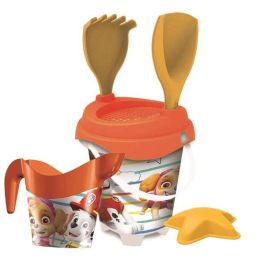 Paw Patrol Cubo Playa Castillo con Cedazo, Pala, Rastrillo, Regadera y Moldes, 18 cm Precio: 6.69000046. SKU: B1DG8M53MH
