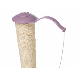 Trixie TRI4011905429311 Rascador para Gatos y Gatitos Modelo Junior, con Poste Integrado, Altura 50 cm, Colores Natural y Malva
