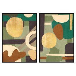 Cuadro Moderno DKD Home Decor Multicolor Amarillo 4.5 x 123 x 83 cm (2 Unidades) Precio: 187.50000038. SKU: B16KHVLXXG