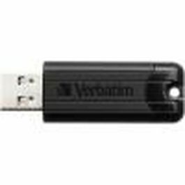 VERBATIM PENDRIVE PINSTRIPE 32GB HIGH SPEED RETRACTIL USB 3.2 NEGRO