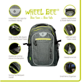 Schildkrot AUC1696510051440 Mochila Wheel Bee BACKPACK Bolso Revolution