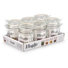 Tarro de Cristal Vivalto 04-9411 Transparente 150 ml (6 Unidades)