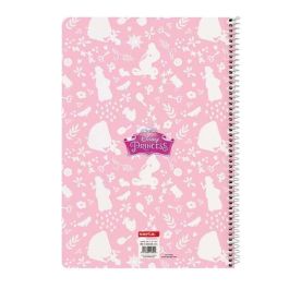 Safta Libreta Princesas Disney Magical Folio 80 Hojas Tapas Duras 21.5x31x1 cm Poliéster y PVC