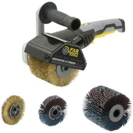 Fartools REX120C Renovador Exterior Eléctrico 115027 + Cepillos Metálico 110898 y Abrasivo 110869 110897 para Decapar y Alisar
