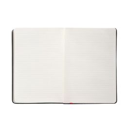 Cuaderno Con Gomilla Antartik Notes Tapa Dura A4 Hojas Rayas Negro Y Rojo 100 Hojas 80 gr Fsc