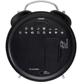 Bigben RR90EPOKN Radio reloj despertador con doble alarma, Radio FM, pantalla LED, Negro, función siesta y suspensión, atenuador Bigben RR90EPOKN Radio reloj despertador con doble alarma, Radio FM, pantalla LED, Negro, función siesta y suspensión, atenuador