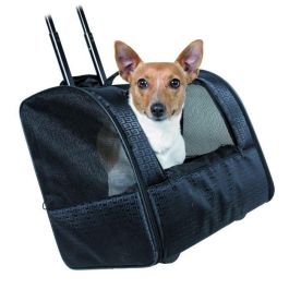 Trixie Bolsa con ruedas Elegance para perros y gatos, 45x41x31 cm, negro