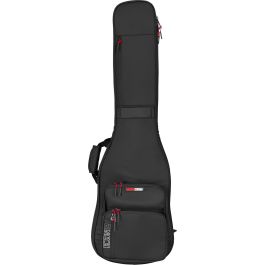 Gator G-Icon Softcase para 2 Bajos Eléctricos - Negro, Acolchado Resistente, con Cremallera y Asa de Transporte