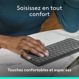 Teclado portátil - Inalámbrico - Logitech - Keys-To-Go 2 - para Tablet - AZERTY - Grafito