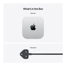 Apple Mac Mini Chip M4 - Ordenador de sobremesa, 24 GB RAM, 512 GB SSD, 10 núcleos CPU/GPU, Neural Engine 16 núcleos, macOS Sequoia, puertos Thunderbolt 4, Wi-Fi 6E, color plata