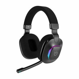 Hiditec GHE010004 Auriculares Gaming con Micrófono Vortex ARGB, Bluetooth 5.4 y Jack 3.5mm, Modo Gaming, 22h Autonomía, Multiplataforma, Negros