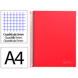 Liderpapel Cuaderno Espiral A4 Micro Jolly Tapa Forrada 140 Hojas Cuadro 5mm Rojo Precio: 4.79000038. SKU: B1FFYSQ4BW