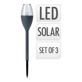 Set 3 lamparas solares color gris Precio: 12.59000039. SKU: S7910678