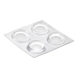 Inofix Gota autoadhesiva protectora transparente Ø19x4mm, PVC flexible, blister 4 unid.