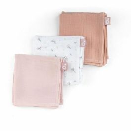 Doomoo BAB5400653010787 Pack de 3 arrullos de gasa de algodón orgánico Oeko-Tex Rosa Precio: 29.79000035. SKU: B1HAJ87BJP