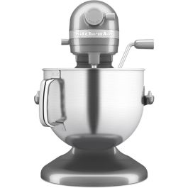 KitchenAid 5KSM70SHXEMS Robot de Cocina Amasadora Batidora Artisan 6.6L Medallion Plata con Batidor y Gancho