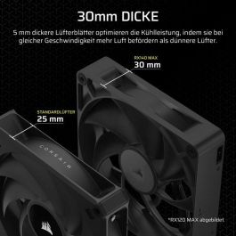 Corsair CO-9051044-WW iCUE LINK RX140 Max Ventilador doble de 2" de grosor para Refrigeración de PC