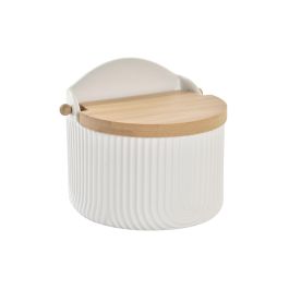Salero con Tapa DKD Home Decor 12 x 10 x 11 cm Natural Porcelana Blanco Precio: 25.69000005. SKU: S3037074