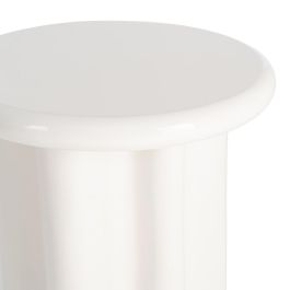 Mesa Auxiliar Lacado Crema Dm Salón 50 X 50 X 50 cm