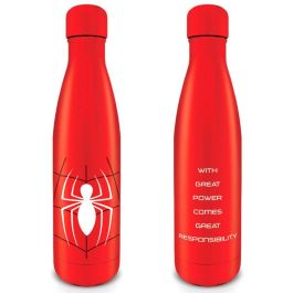 PYRAMID Botella de Agua Metálica Spider-Man Marvel Great Power 550ml